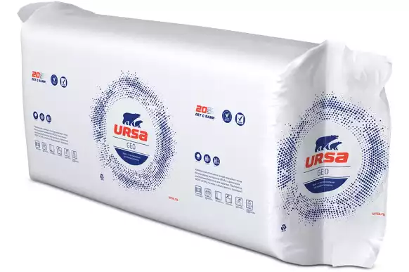 Минеральная вата URSA П-15 (1250х610х50 мм) 20 шт фото