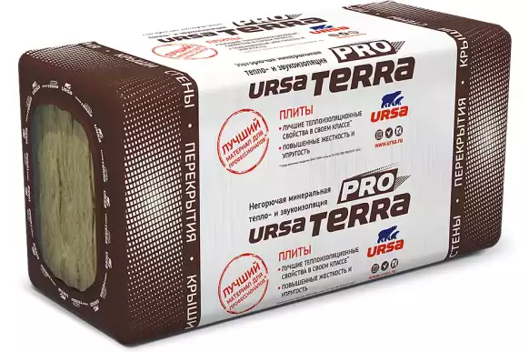 Минеральная вата URSA Тerra 34PN PRO (1250х610х50 мм) 24 шт фото